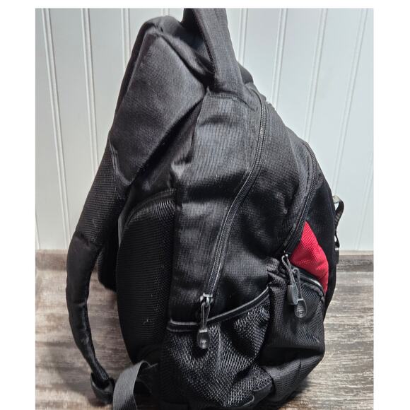 Swiss Alps Black Red Laptop Multi Compartment Backpack - Picture 2 of 8